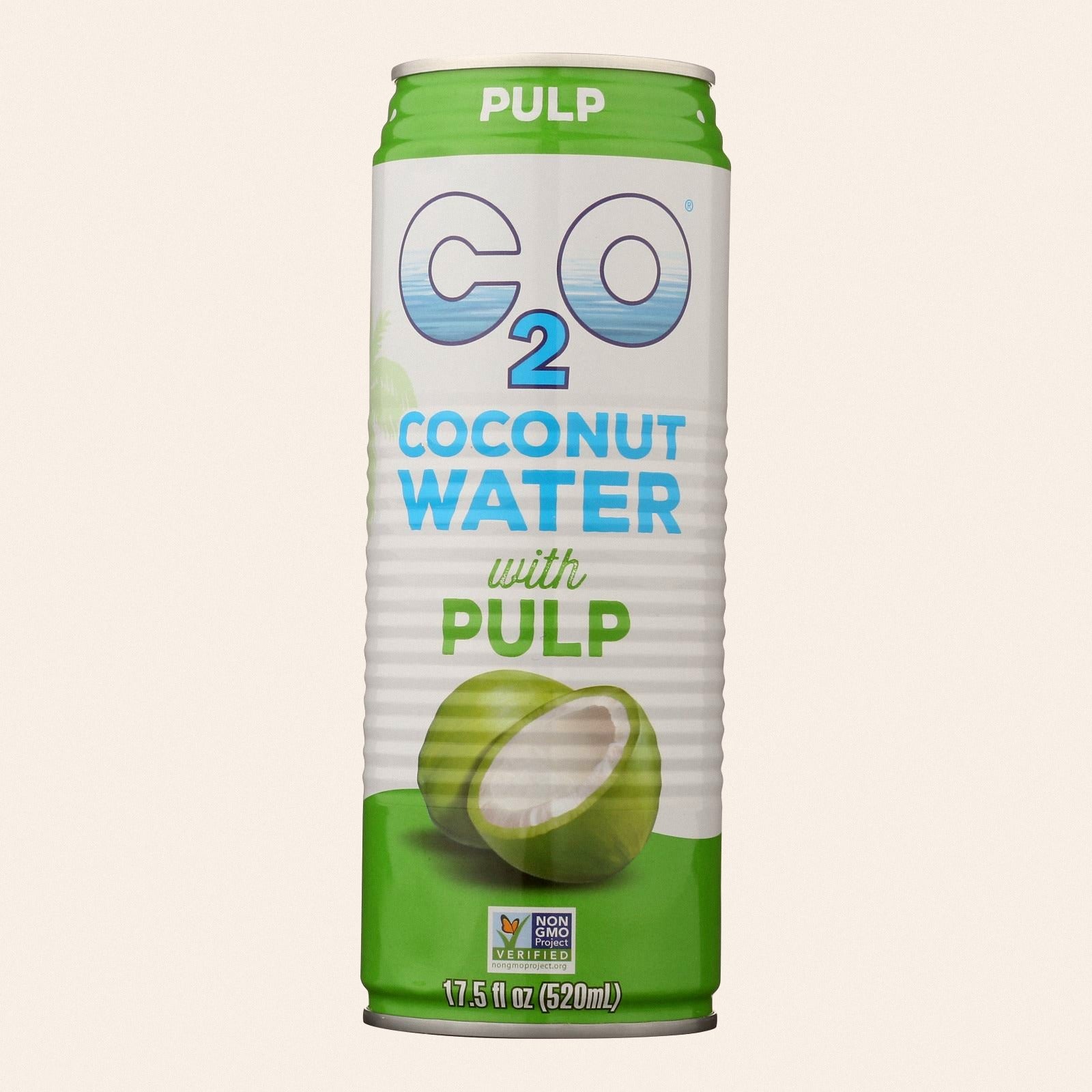 C2O - Pure Coconut Water Pure Pulp Coconut Water - Case of 12 - 17.5 fl oz - Front