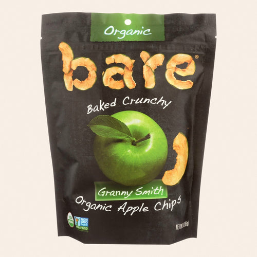 Bare Fruit Organic Bare Apple Chips - Case of 12 - 3 oz. - Front