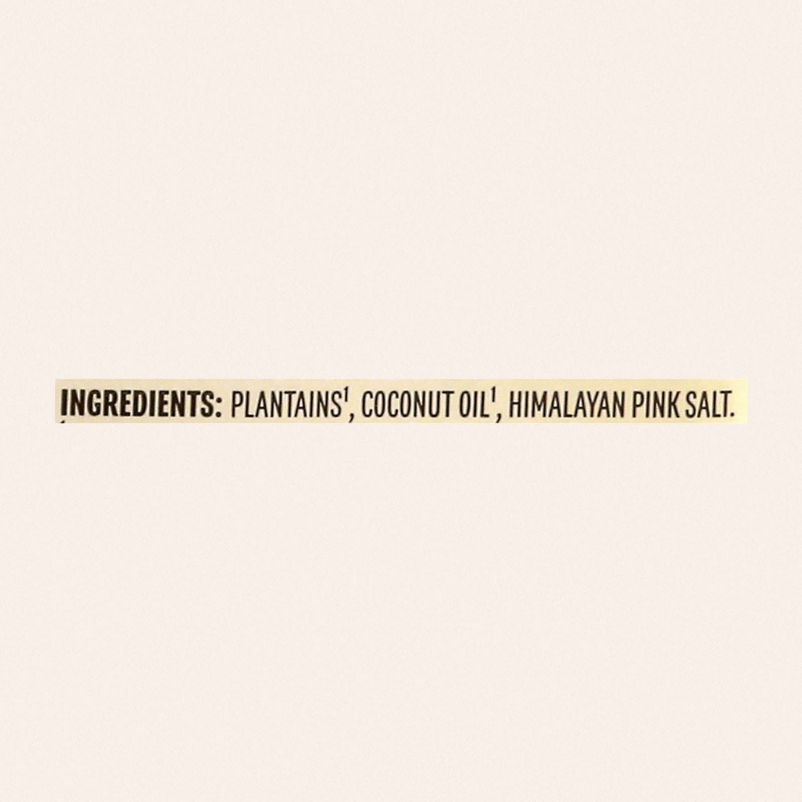 Barnana - Plantain Chips Himalayan Pink Salt - Case of 6-2 OZ - Back