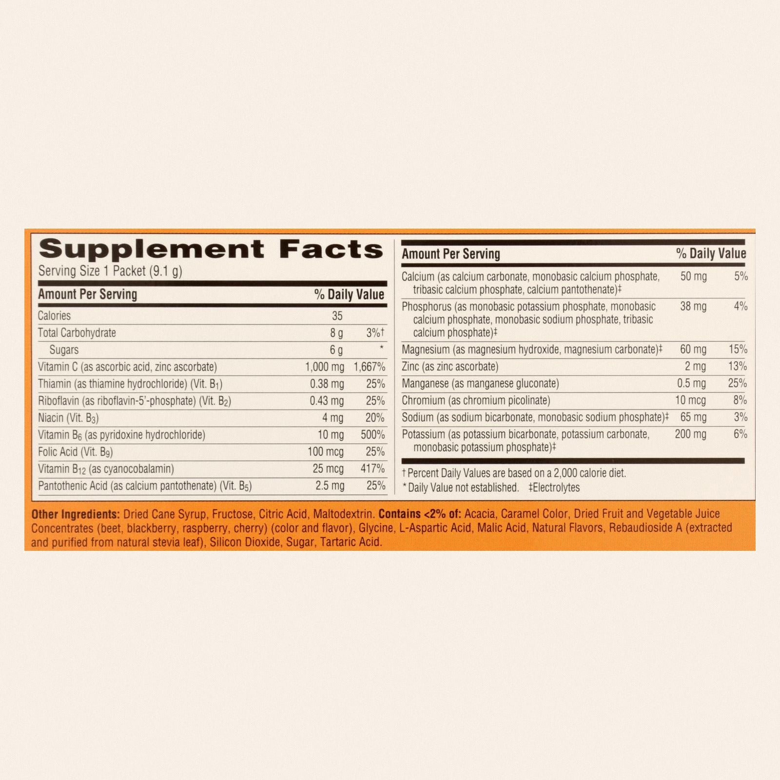 Emergen-C - Emergen-C Raspberry - Case of 3-30 Count - Back