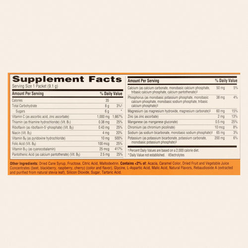 Emergen-C - Emergen-C Raspberry - Case of 3-30 Count - Back