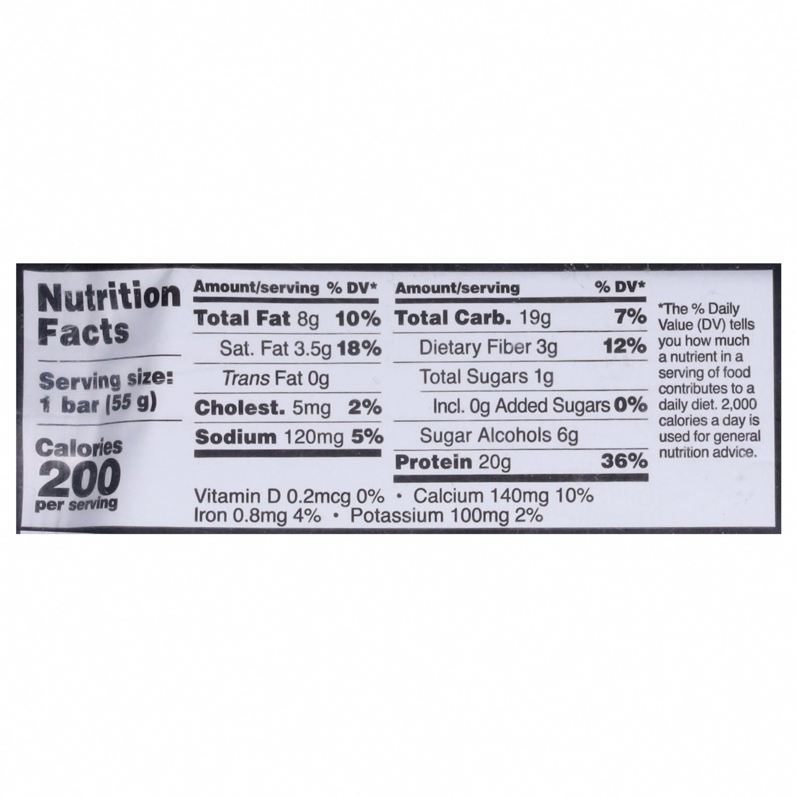 Barebells - Protein Bar Creamy Crisp - CS of 12-1.94 OZ - Nutrition Facts