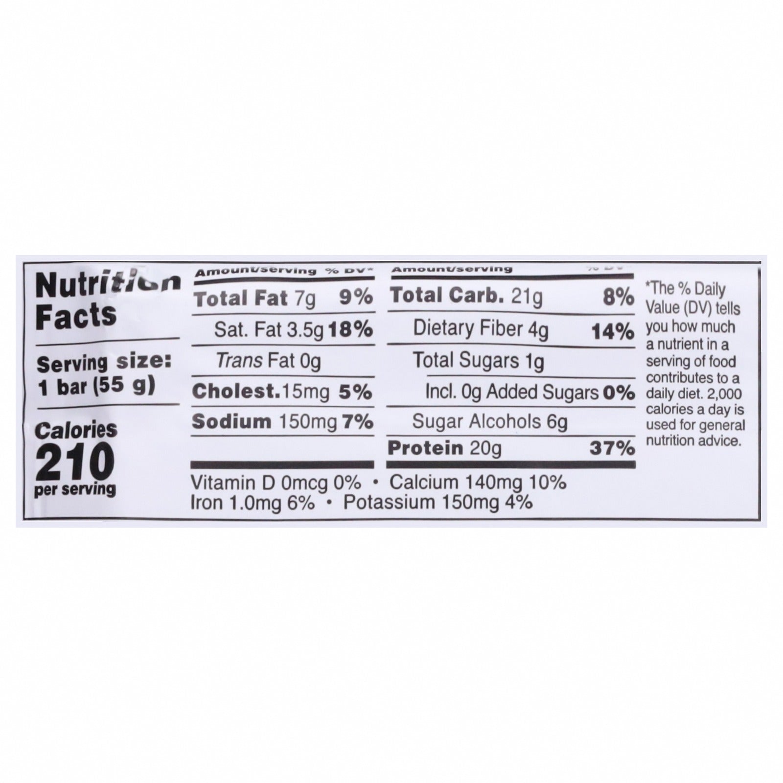 Barebells - Protein Bar Cookies Caramel - CS of 12-1.94 OZ - Nutrition Facts