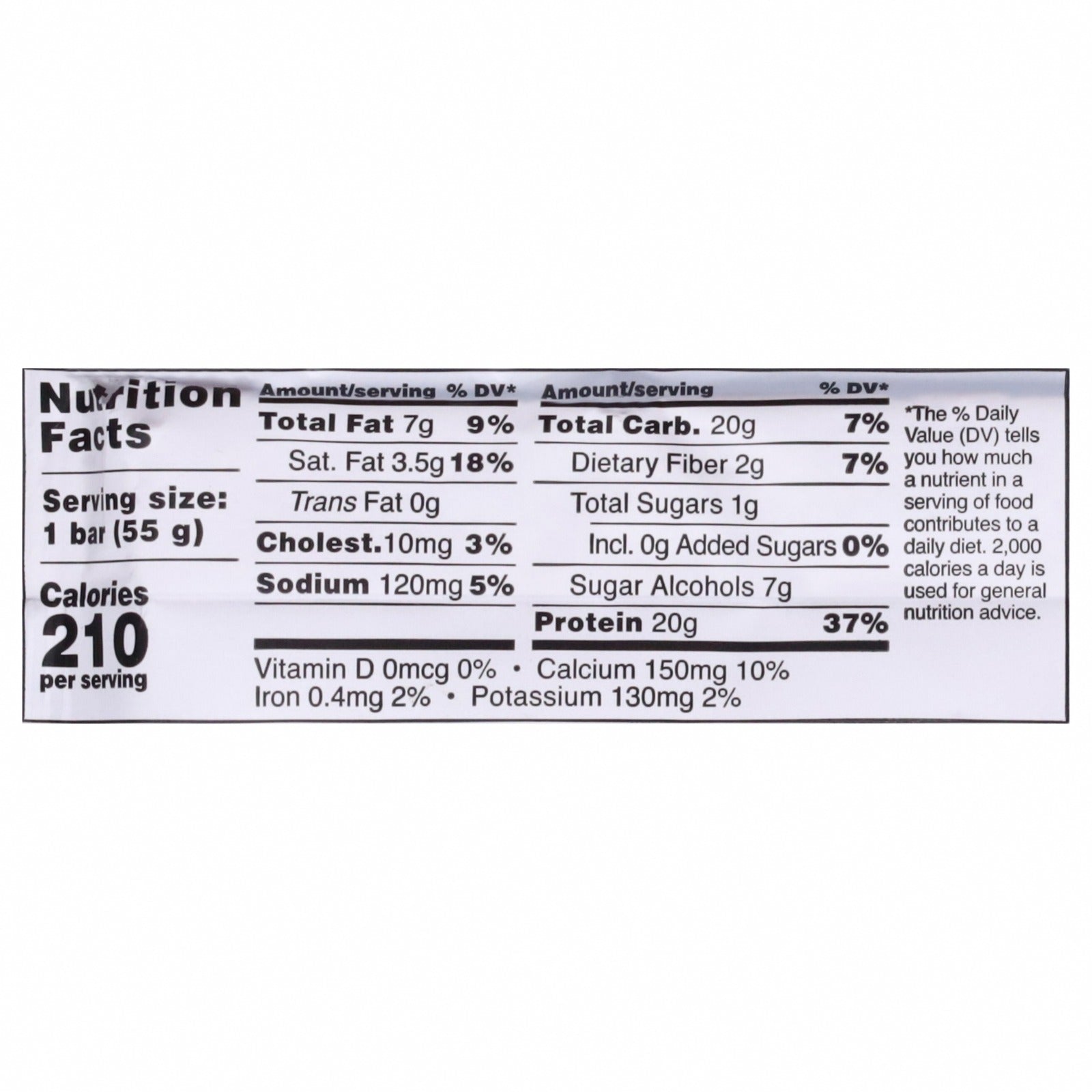 Barebells - Bar Protein Birthday Cake - CS of 12-1.94 OZ - Nutrition Facts